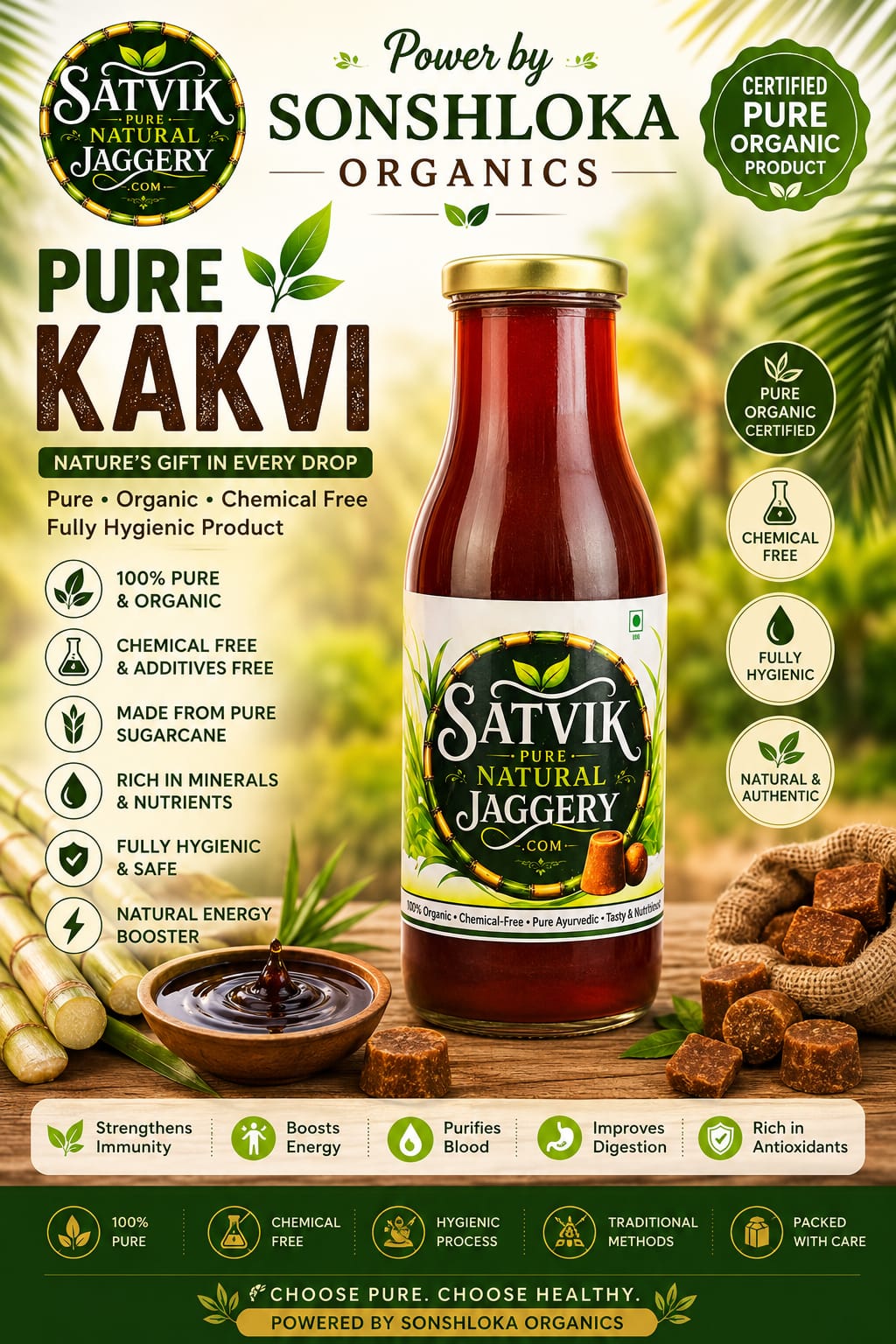 Satvik Pure Natural Kakvi (Liquid Jaggery)